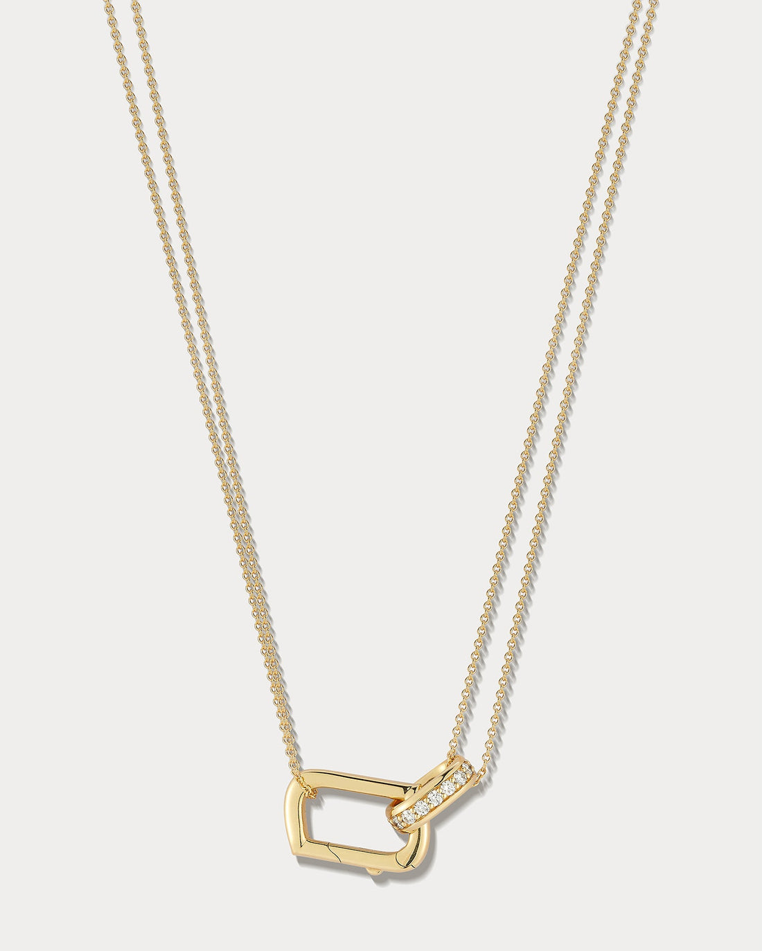 Yellow Gold & Diamond 16 Inch Convertible Locket Necklace - Ammrada
