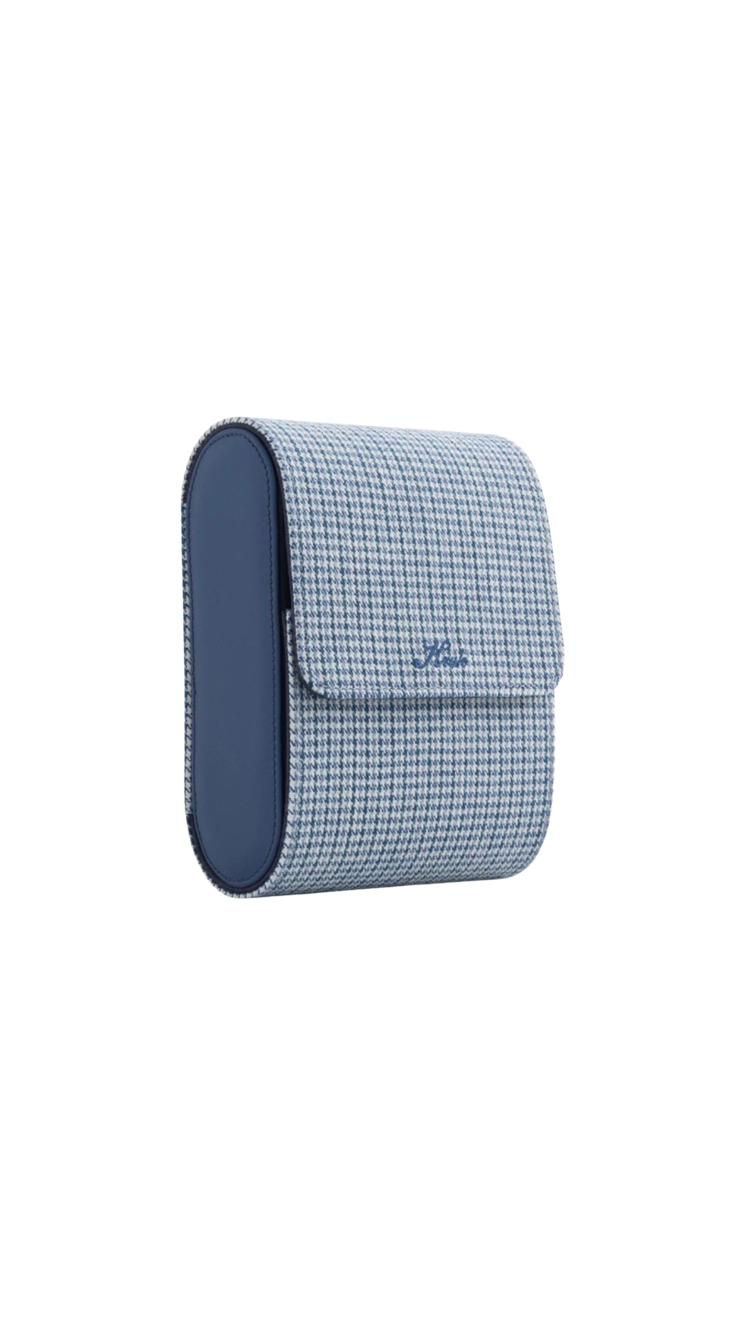 KRUK GREY/BLUE PEPITA WITH DARK BLUE INNER 4 WATCHCASE