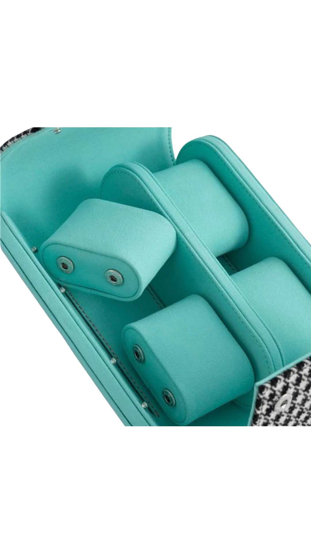 KRUK BLACK/WHITE PEPITA LE BLUE 4 WATCH CASE