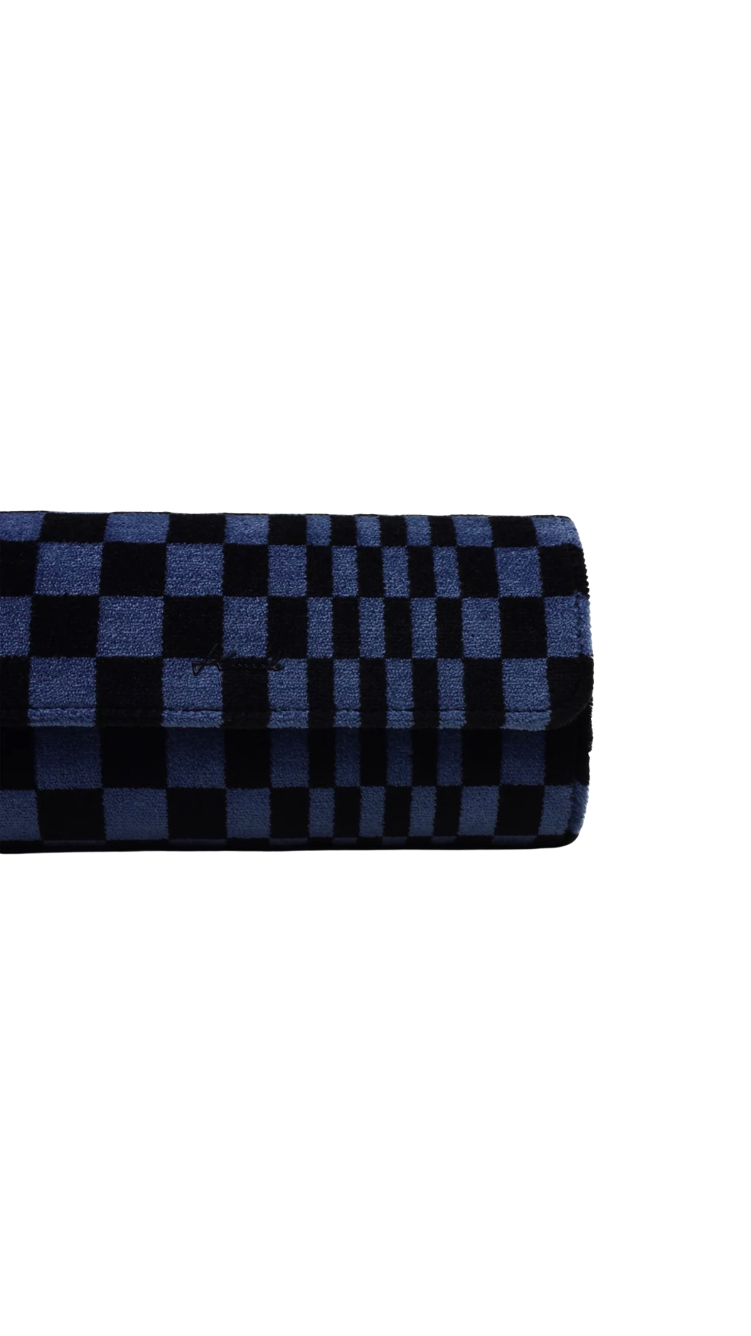 KRUK BLACK/BLUE PASHA CHECKERED 3-WATCH TRAVEL & STORAGE CASE