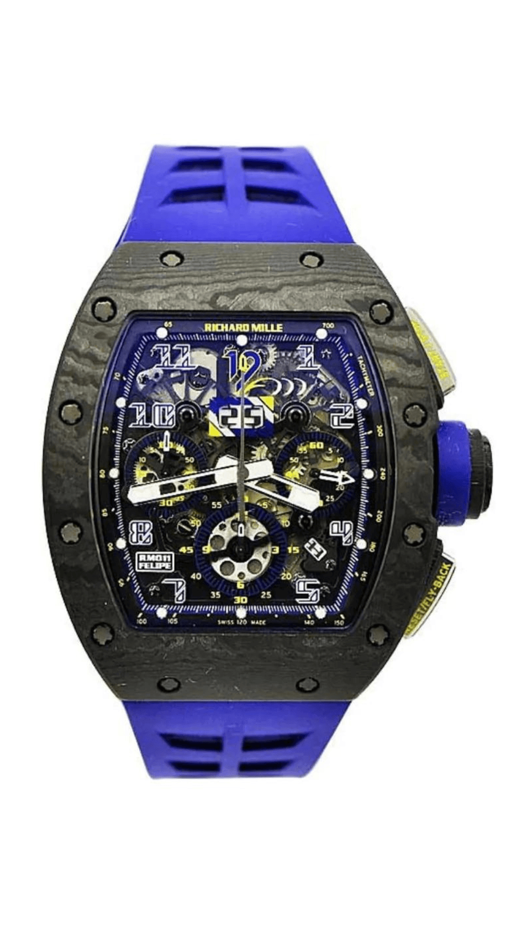Richard Mille RM11 Felipe Massa NTPT 10th Anniversary Limited Edition watch with detailed dial and titanium case.