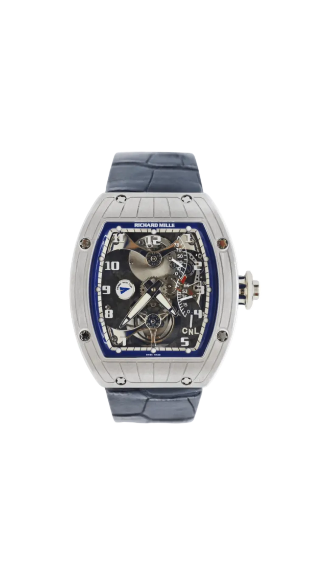 Richard Mille RM14 Perini Navi Cup watch with intricate dial and sporty design, displayed in a high-quality view.