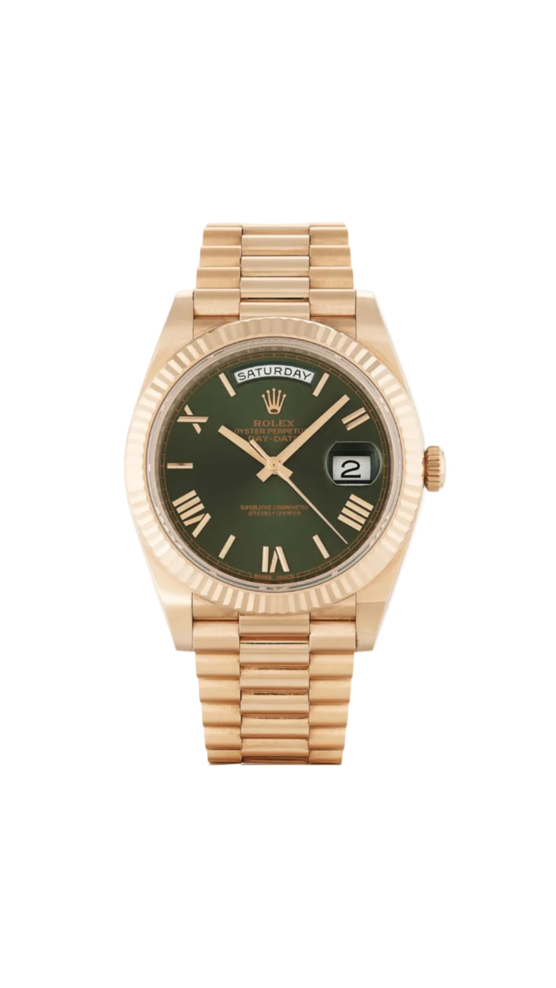 Rolex Day-Date Presidential ‘Olive’ 228235 - HauteLuxuryWatches
