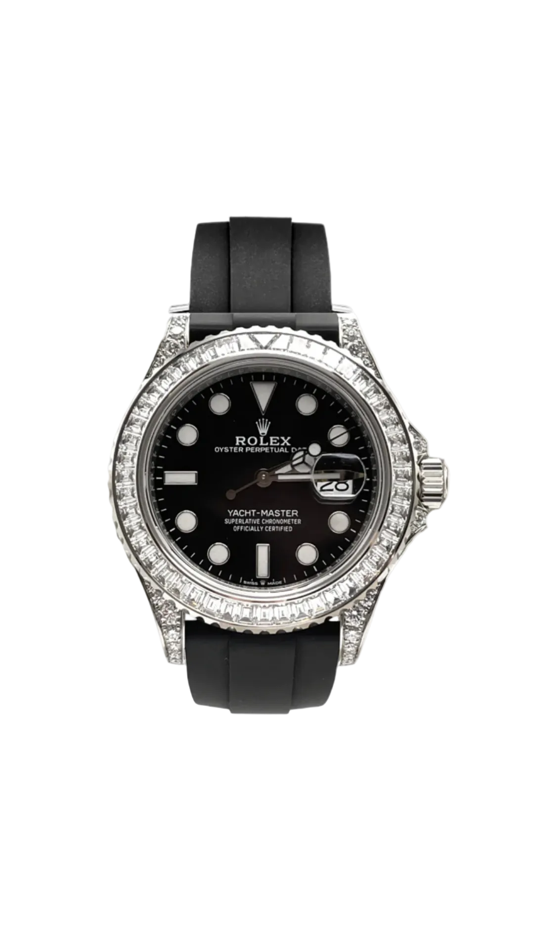 Rolex Yacht-Master 42 White Gold Diamonds 226679TBR - HauteLuxuryWatches