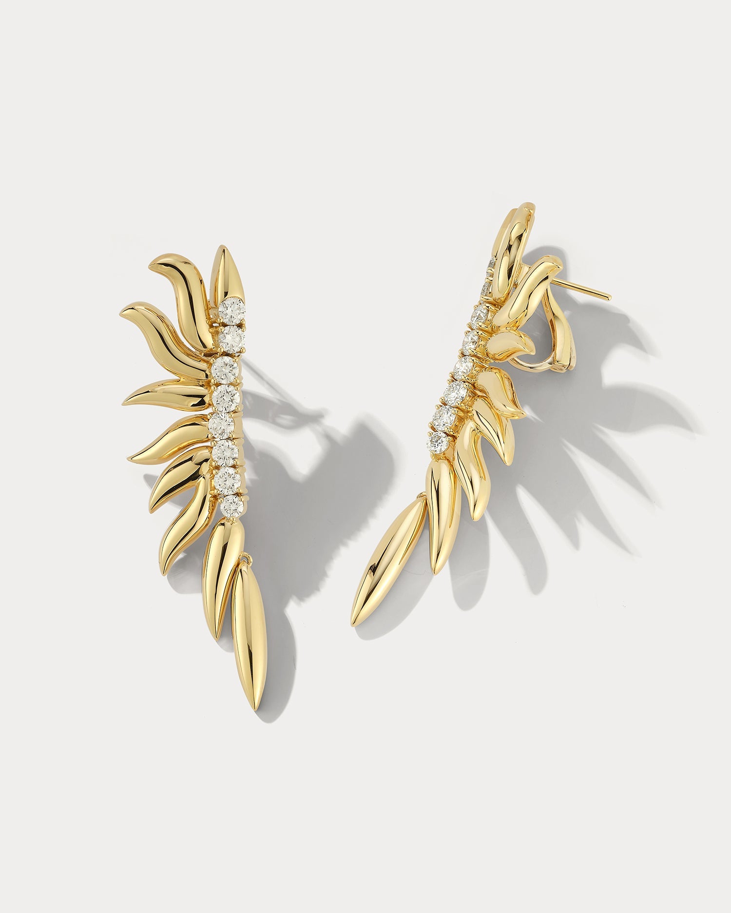 Flame Diamond Earrings - Ammrada
