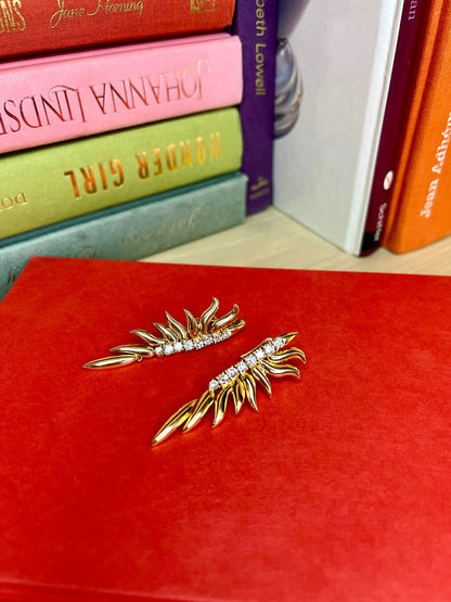 Flame Diamond Earrings - Ammrada