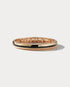 Black Ceramic & 18k Rose Gold Bangle - Wide - Ammrada