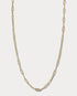 18K Yellow Gold & Diamond 36 Inch Mixed Link Necklace - Ammrada