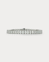 Platinum Emerald-cut Tennis Bracelet 46 Diamonds 23.04ct GIA D-F VVS-VS - Ammrada