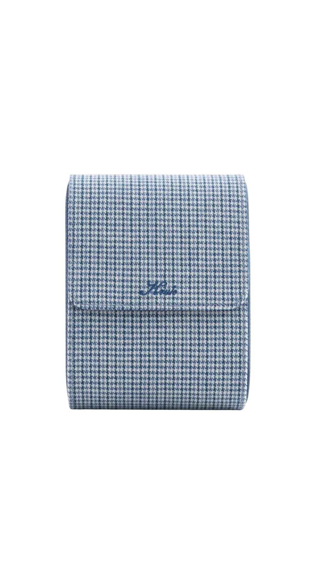 KRUK GREY/BLUE PEPITA WITH DARK BLUE INNER 4 WATCHCASE