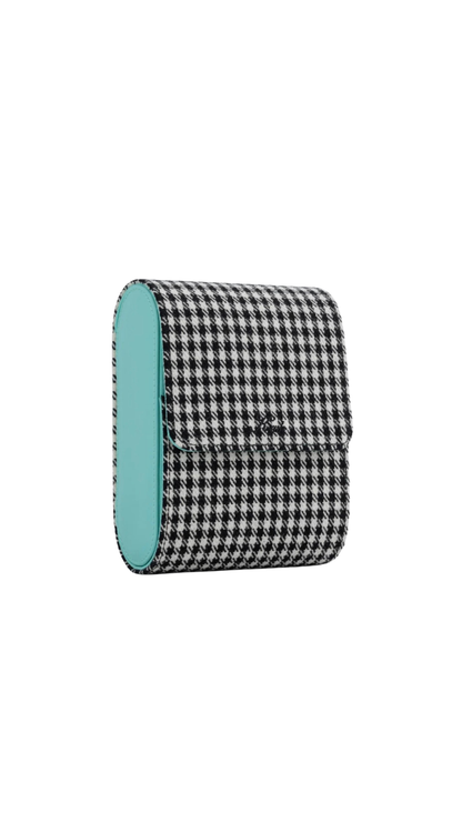 KRUK BLACK/WHITE PEPITA LE BLUE 4 WATCH CASE