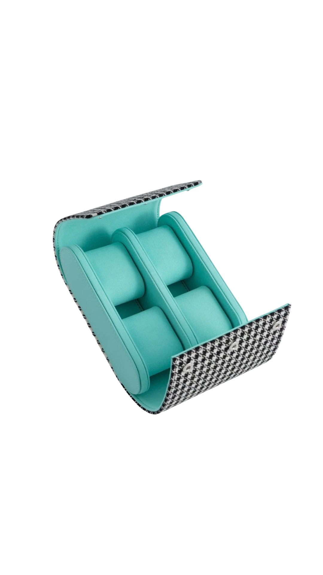 KRUK BLACK/WHITE PEPITA LE BLUE 4 WATCH CASE