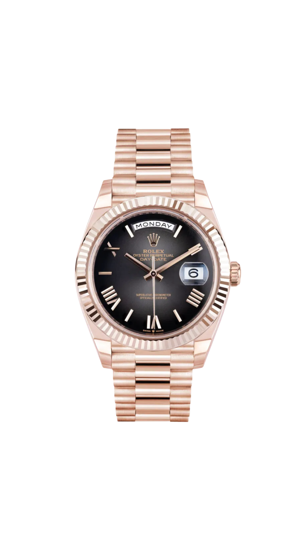 Rolex Day-Date 40 228235 Rose Gold Slate Ombre "THE OSCARS" Dial