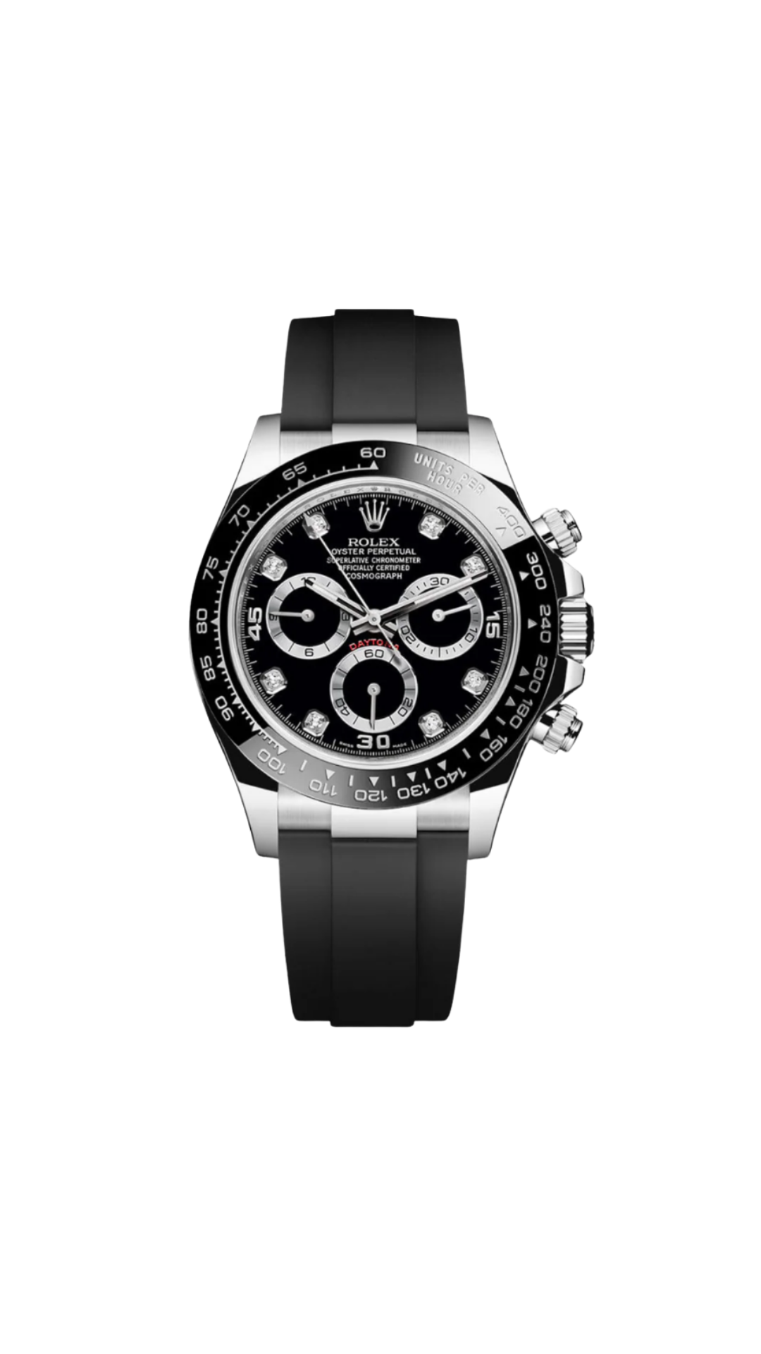 Rolex Daytona 116519LN White Gold Black Diamond Dial