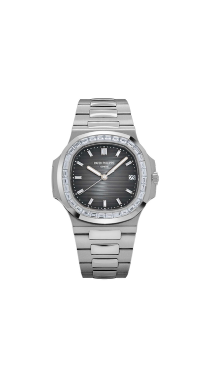 Patek Philippe Nautilus 5711/110P-001 Factory Baguette Dial Platinum Grey Dial