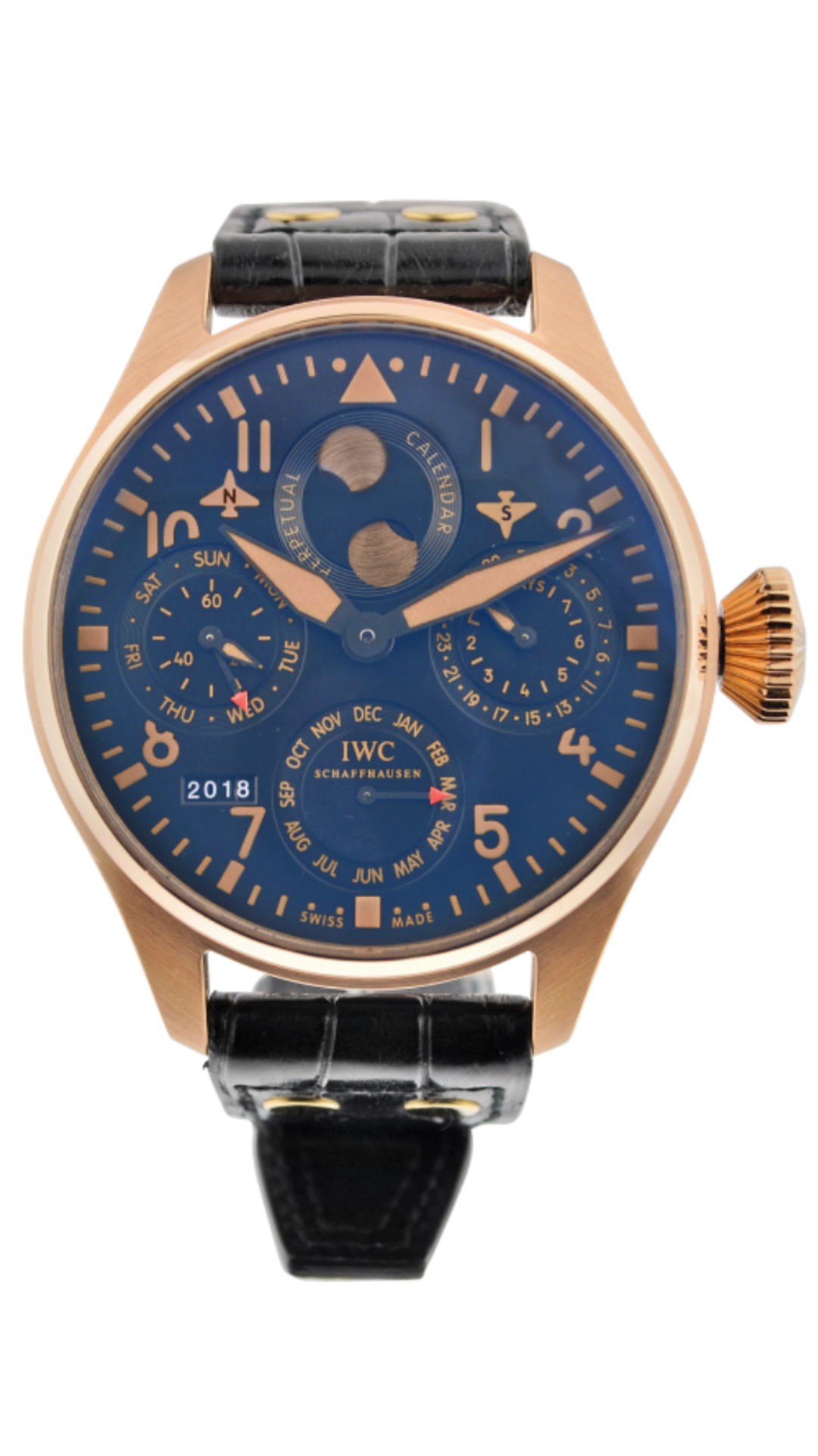 IWC Big Pilot Perpetual Calendar Reference IW502635 - HauteLuxuryWatches